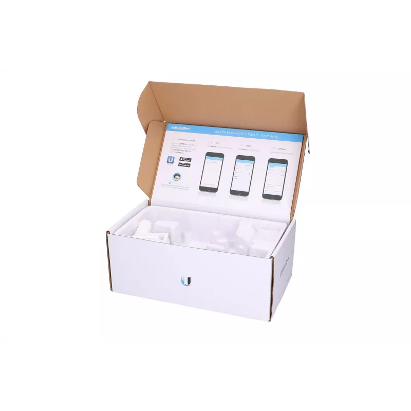 CPE Ubiquiti LBE-5AC-GEN2-5, LiteBeam 5AC, 5 GHz, MIMO, 1x RJ45 1000 Mb/s, 23 dBi, pack de 5