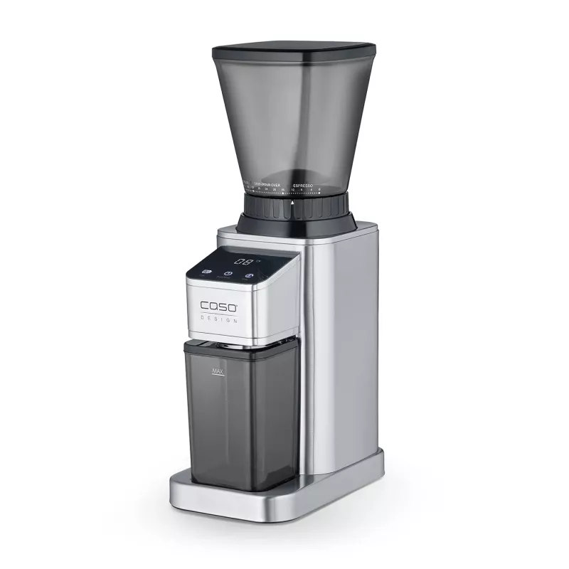 Caso Molinillo de café | Barista Chef acero inoxidable | 150 W | Capacidad de granos de café 250 g | Número de tazas 12 uds. | Acero inoxidable