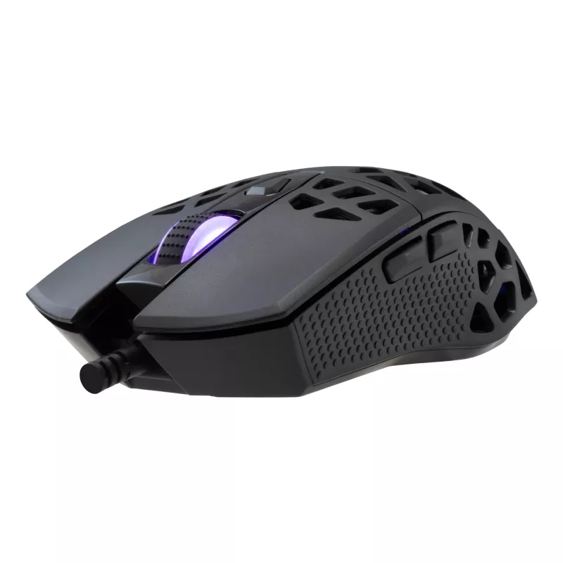 Ratón White Shark GM-5018 Caradoc RGB 7200 dpi negro