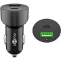 Goobay 39908 cargador para dispositivos móviles smartphone - tablets negro adaptador para mechero de coche carga rápida (39908)