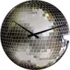 Reloj NeXtime 8801 Small Disco, Ø30 cm, pared, plata
