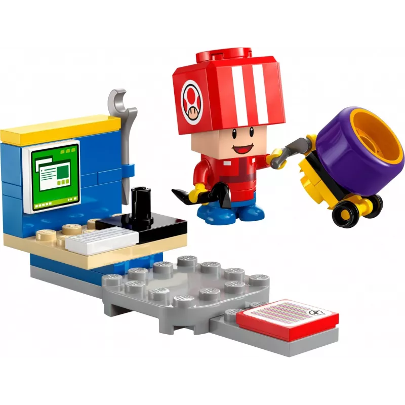 Juguete LEGO Mario Kart Toad Pit Crew Polybag 30702 set pequeño accesorio minifigura