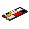 Funda protectora iKins para Samsung Galaxy Note 20 Ultra — Mondrian negra