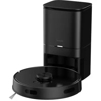 Robot aspirador Hombli HBVR-0100 — sin bolsa 0,35 L, 3200 mAh, 90 min de autonomía, 33 cm de diámetro, negro