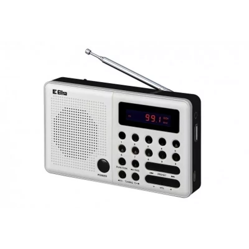 Eltra Radio Pliszka USB, FM blanco
