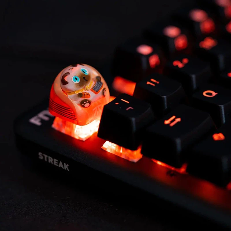 Fnatic Artisan Keycap Loeya tecla para teclado, naranja