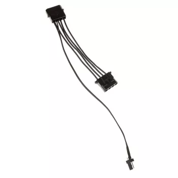 Adaptador de alimentación de ventilador Kolink de 3 pines a 2×4 pines Molex, 245 mm, negro