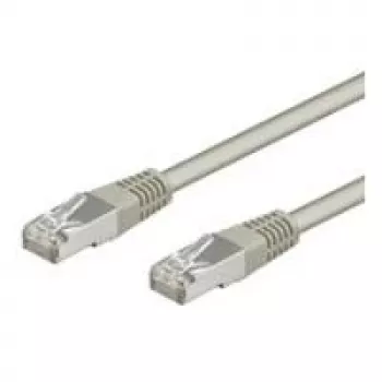 Cable de parcheo Wentronic Goobay CAT 5e, SF/UTP, Gris, 3 m – Mezcla de cobre CCA (50146)