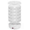 GreenBlue GB190 deshidratador de alimentos para setas, verduras y frutas, 5 bandejas, 250 W, temperatura ajustable 35–70 °C, blanco