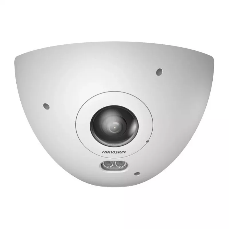 Cámara de vigilancia IP Hikvision DS-2CD6W65G1-IVS 6MP 180° ojo de pez