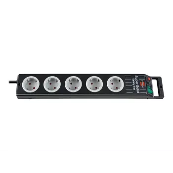 Alargador de corriente Brennenstuhl 1153380115 2,5 m 5 tomas AC Negro Gris