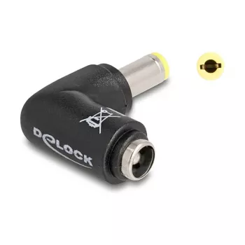 Conector de cable DeLOCK 80795 DC 5,5 x 2,1 negro conector macho/hembra