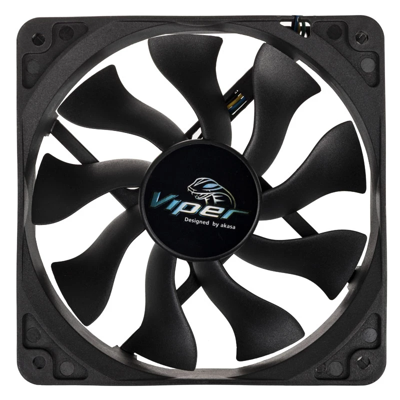 Ventilador de caja AKASA Viper 120 mm - Negro