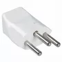Conector macho de red eléctrica Bachmann 910.275 Blanco