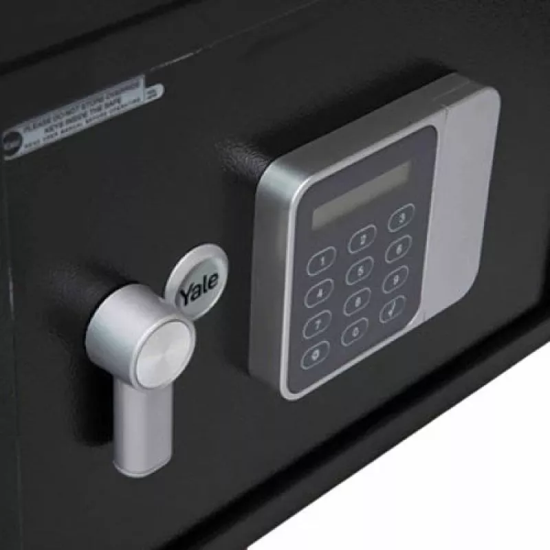 Caja fuerte de pie Yale YSG/200/DB2 — acero, cerradura de combinación, 8,6 L, 310×200×200 mm, negra