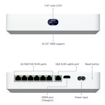 Kit de videovigilancia Ubiquiti UNVR-Instant con cable