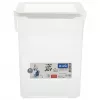 Dosificador de detergente de plástico Rotho Basic 9 L modelo 1770101100RP, blanco, tapa, orificio para colgar