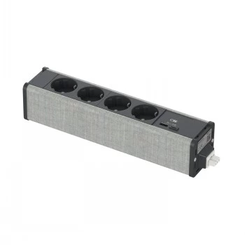Schneider Electric Unica SYSTEM+ MOD.UNIT 4XSCHUKO+USBA/C antracita/gris