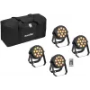 EUROLITE set de 4x LED PARty Spot Silent RGB/WW con bolsa blanda