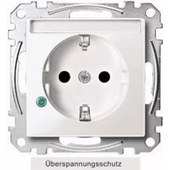 Toma de corriente SCHUKO MERTEN 16A MEG2305-0319 termoplástico blanco polar protección contra sobretensiones MEG23 MEG2305-0319 (MEG2305-0319)