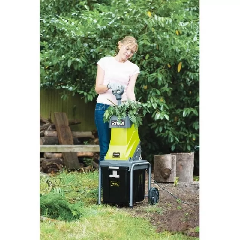 Ryobi RSH2545B Biotrituradora de jardín 2500 W 40 L cuchillas