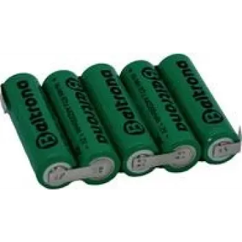 Beltrona RTU5AAZ Pack de baterías 5x Mignon (AA) lengüeta de soldadura en Z NiMH 6 V 2200 mAh (BELRTU5AAZ)