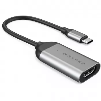 HYPER HD-H8K USB Type-C HDMI acero inoxidable