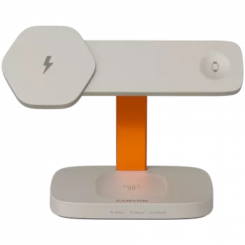 Canyon WCS-310 - Hexagon 310 - 3en1 - base de carga inalámbrica Qi para 3 dispositivos a la vez