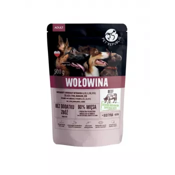 Comida húmeda para perros PetRepublic PET REPUBLIC Adult ternera 500 g