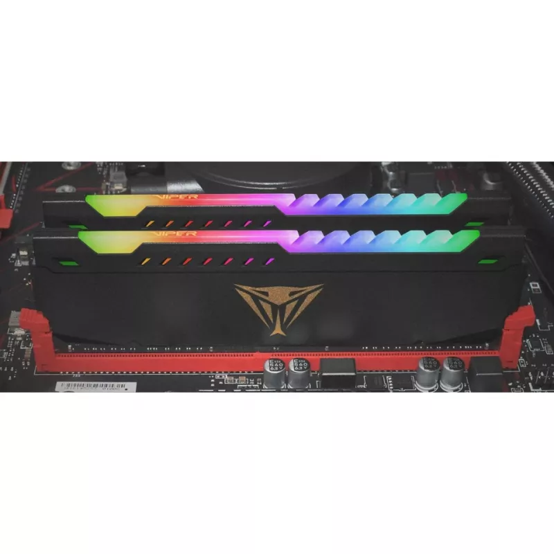 Patriot Viper Steel RGB 32 GB (2x16 GB) DDR4-3600 CL20 Kit de memoria, PVSR432G360C0K