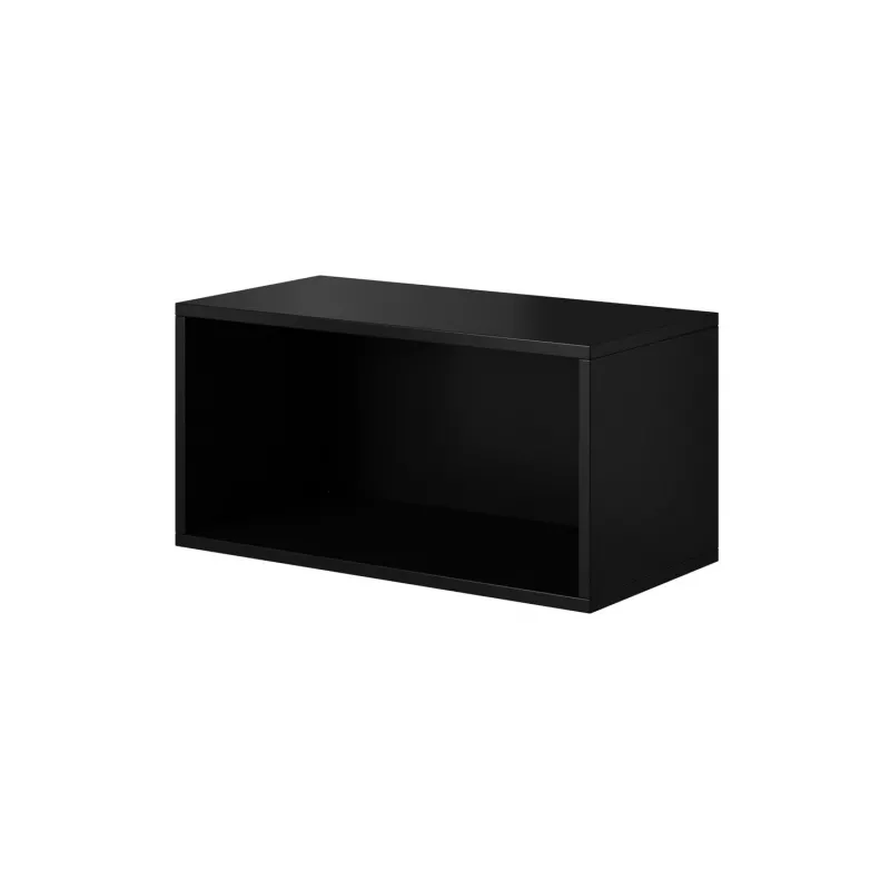 Conjunto de muebles de salón Cama ROCO 3 (2xRO3+2xRO4+2xRO1) negro/negro/negro
