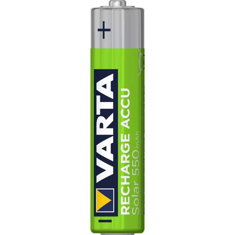 Pilas recargables Varta Recharge Accu Solar AAA 550 mAh NiMH, 2 uds. (56733101402)