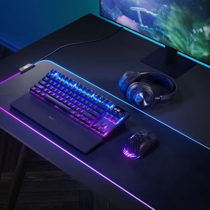 Teclado gaming Steelseries Apex Pro TKL USB + RF Wireless + Bluetooth QWERTZ alemán negro