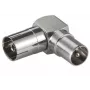Adaptador de cable Microconnect COAXADAPTERA coaxial plateado