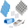 Conector macho RJ-45 ShiverPeaks 72067-20B azul