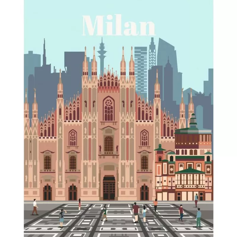 CreArt - Milán colorido, pintura