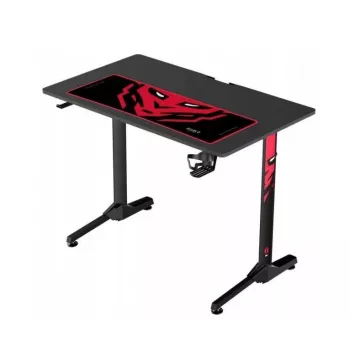 Mesa Diablo X-Mate negra — tablero recto rectangular de fibra de carbono, 1000×600×755 mm
