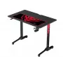 Mesa Diablo X-Mate negra — tablero recto rectangular de fibra de carbono, 1000×600×755 mm