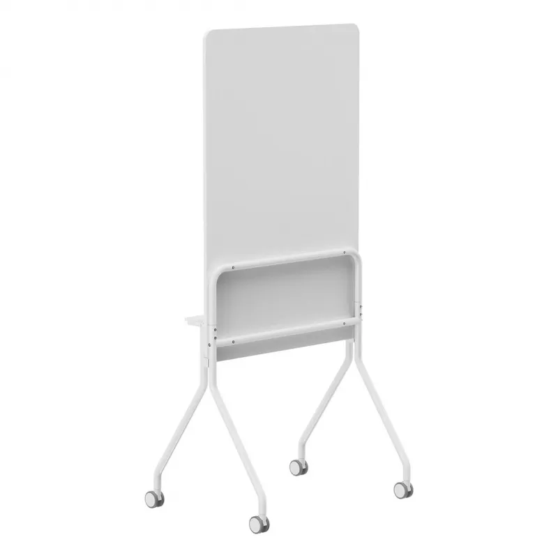 Pizarra de borrado en seco Ergo Office ER-305 — pizarra blanca magnética de pie sobre ruedas, acero, blanca