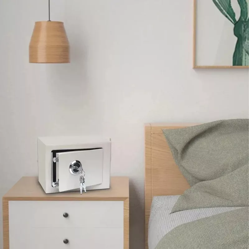 Extralink Home | Caja fuerte para casa | Oficina, caja de llaves, caja fuerte, blanco, S-404