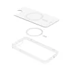 Funda MagSafe transparente Crong para iPhone 16e – funda protectora transparente, compatible con MagSafe