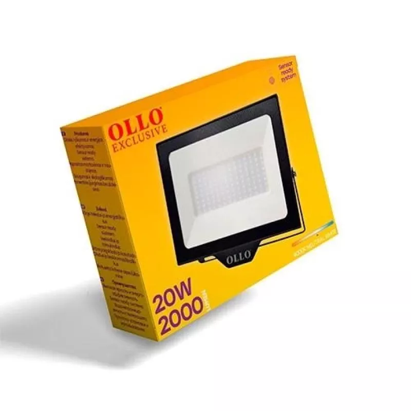 Lámpara | OLLO | Consumo 20 vatios | Flujo luminoso 2000 lúmenes | 4000 K | AC220-240V | Ángulo de apertura 110 grados | VS121C-20W-40K