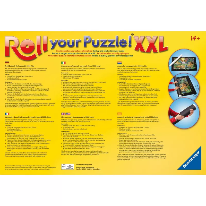 Sistema de almacenamiento de puzzles Ravensburger Roll your Puzzle XXL