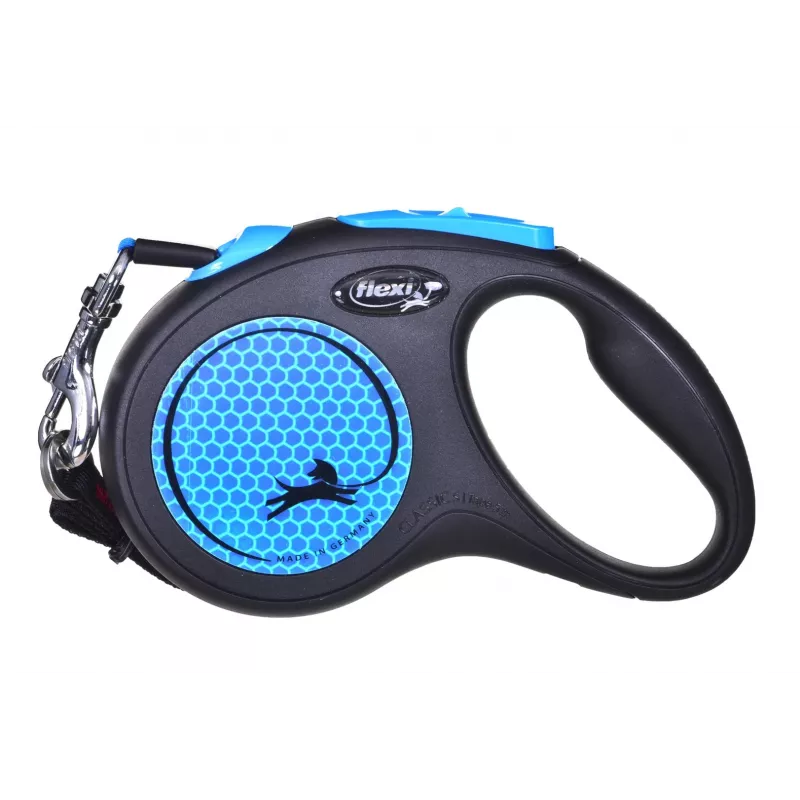 Correa para perros Flexi new Neon S 5 m con recogida automática