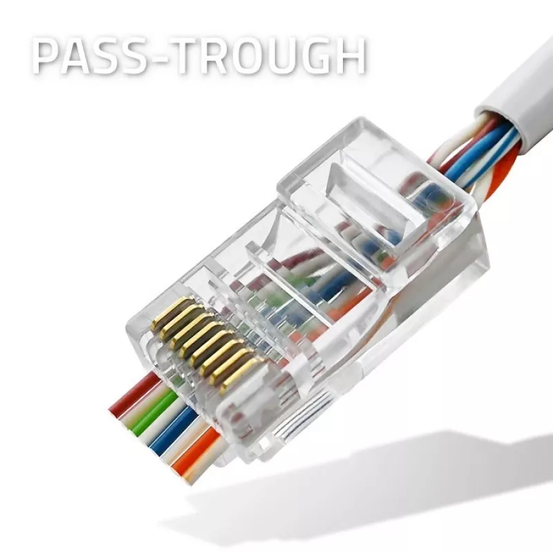 Conector RJ45 QOLTEC 54544 CAT6 UTP, pack de 100 uds.
