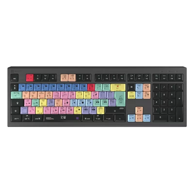 Teclado Logickeyboard LKB-PPROCC-A2M-UK USB QWERTY Inglés Negro (LKB-PPROCC-A2M-UK)