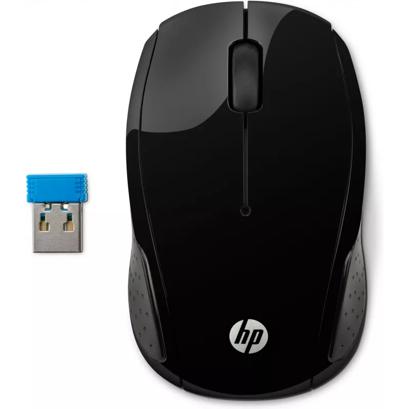 Ratón HP Wireless Mouse 200, ambidiestro, óptico, RF Wireless, 1000 DPI, negro