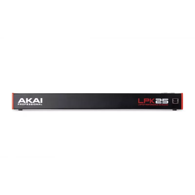 AKAI LPK25 MKII teclado MIDI mini USB de 25 teclas – cambio de octava, arpegiador, 6 teclas, rojo