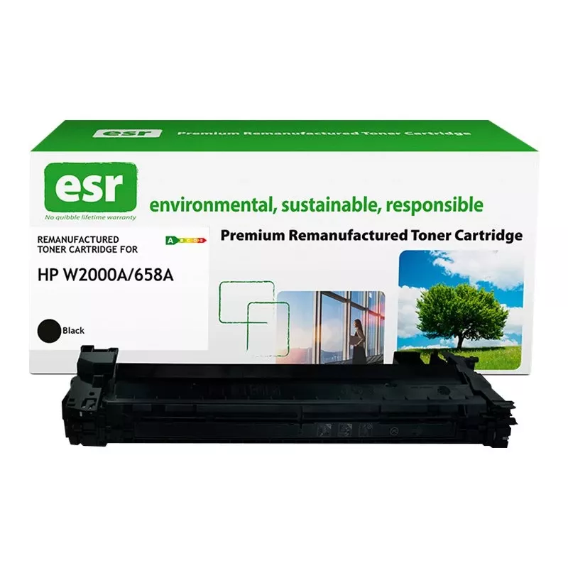 Cartucho de tóner ESR compatible con HP W2000A negro remanufacturado 7.000 páginas
