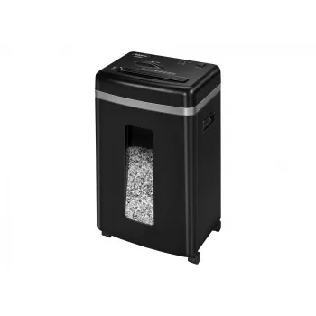 Destructora de documentos Fellowes Powershred 450M microcorte, capacidad 9 hojas, 2 x 12 mm, contenedor de 22 litros, negro